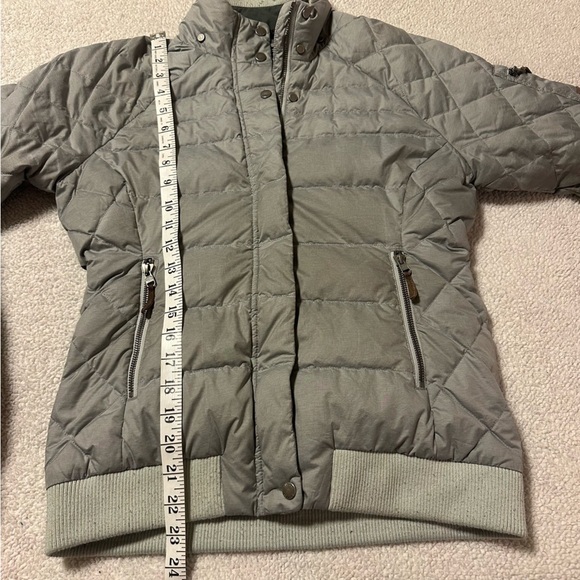 Outdoor Research Gray Placid Down Jacket Puffer Bomber Coat - Picture 12 of 15